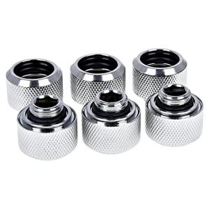 Alphacool Eiszapfen 16mm HardTube compression fitting G1/4 - knurled - chro