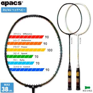 APACS FANTALA PRO 101 バドミントン ラケット アパックス バドミントンラケット 38ポンド（FAN101）｜apacs