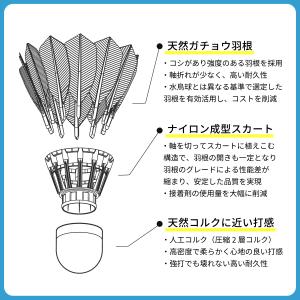 バドミントン シャトル PNX ハイブリッド ...の詳細画像3