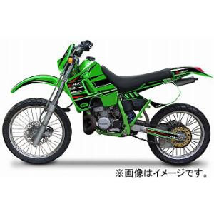 KDX200 KDX220 バイクカウル 緑/黒 MDF（エムディーエフ） ステッカー デカール アタッカー ライトカウル