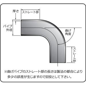 HKS 1.5D曲げパイプ φ50 30° 1807-RA099