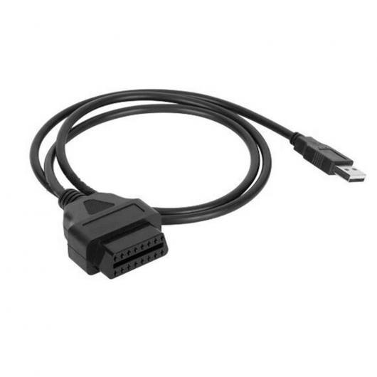 1 メートル 16 ピン OBD2 メス USB ポート充電器コネクタ アダプタ ケーブル カー延長...