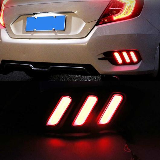 リア 駆動 ライト ホンダ シビック 10TH 2016 2017 テールブレーキ バンパー リフレ...