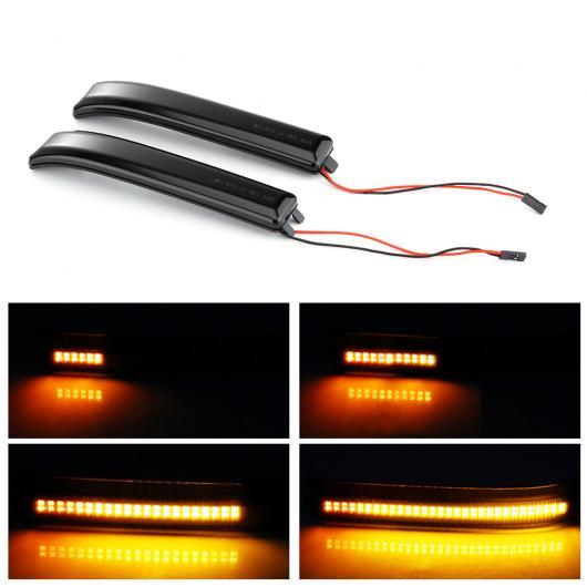 2ピース LED サイド ウイング ダイナミック ウインカー フロー バックミラー ミラー インジケ...