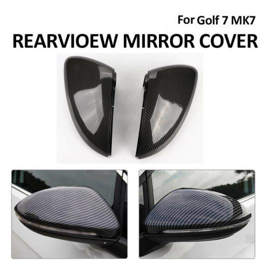 カーボンファイバー バックミラー ミラー カバー サイド ウイング ミラー キャップ 適用: V-W...