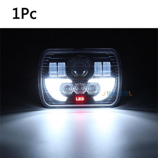 5×7インチ LED ヘッドライト 7X6 ハイ/ロー LED ビーム ヘッドランプ 適用：ジープ/...