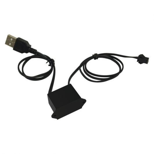 5ピース DC12V LED 装飾 EL ファイバー ネオン ライト ロープ ストリップ パワー ド...