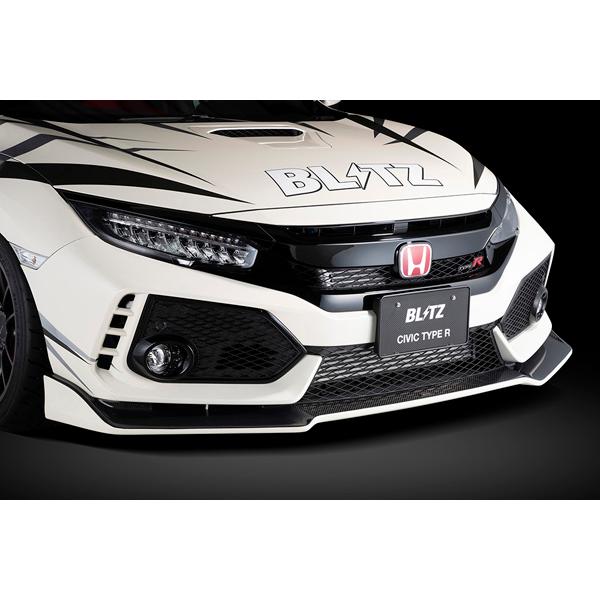ブリッツ/BLITZ エアロスピードRコンセプト フロントリップスポイラー 未塗装 カーボン(CFR...