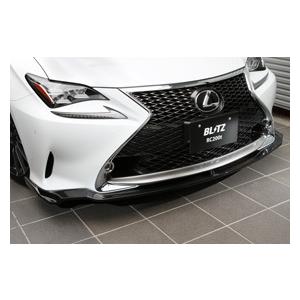 ブリッツ/BLITZ エアロスピードRコンセプト フロントリップスポイラー 未塗装 カーボン(CFR...