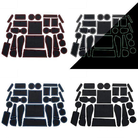 滑り止め マット ゲート スロット カップ 適用: いすゞ D-マックス MU-X 2012-201...