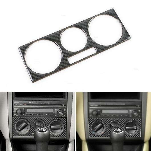 リアル カーボンファイバー センター コントロール AC CD パネル スイッチ フレーム カバー ...