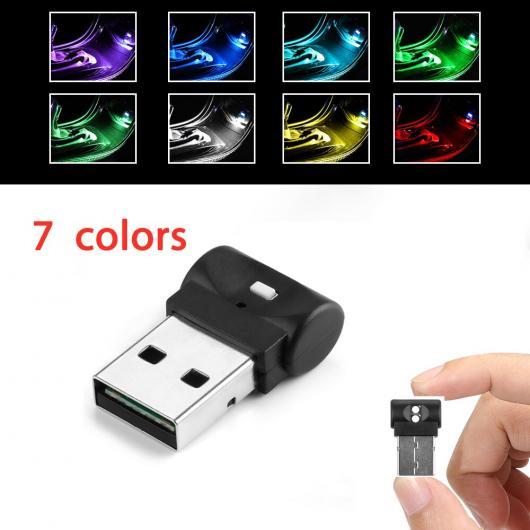 ミニ マイクロ ランプ USB LED RGB ライト 7 色 オート インテリア ランプ 適用: ...