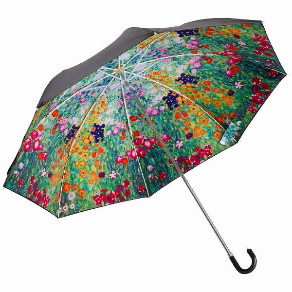 晴雨兼用名画折りたたみ傘 クリムトフラワーガーデン AU-02506(2105-028)
