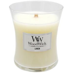 WoodWick/ウッドウィック ジャーキャンドル アロマキャンドル M リネン WW9010512｜apagency02