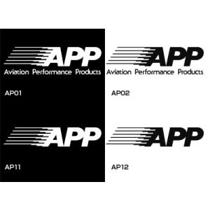 APP APPロゴステッカー ホワイト W245×H70 mm 入数：1枚 AP01
