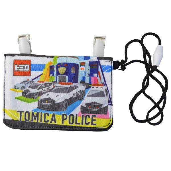 トミカ ミニおでかけウォレット ブラック 首から掛けたり、ポケットがない服にも付けられる TMC10...