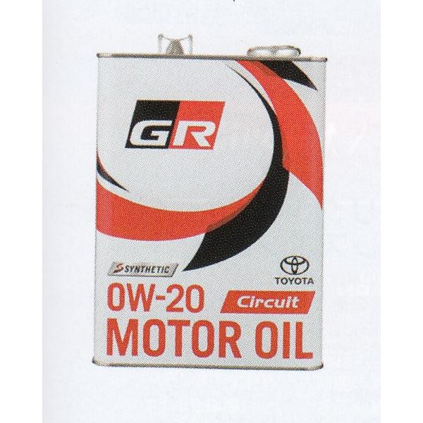 トヨタ純正 ガソリンエンジンオイル GR Circuit 4L 0W-20 入数：1缶 08880-...