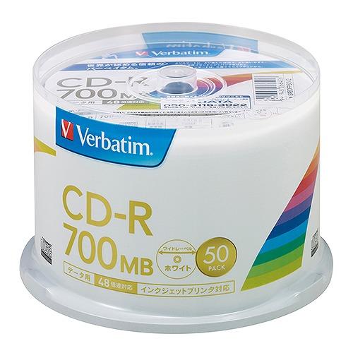 バーベイタム(Verbatim) PCデータ用 CD-R SR80FP50V2(11895)