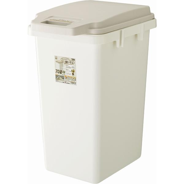 リス(RISU) ワンハンドパッキンペール ホーム＆ホーム ベージュ 70L 70JS(KPP010...