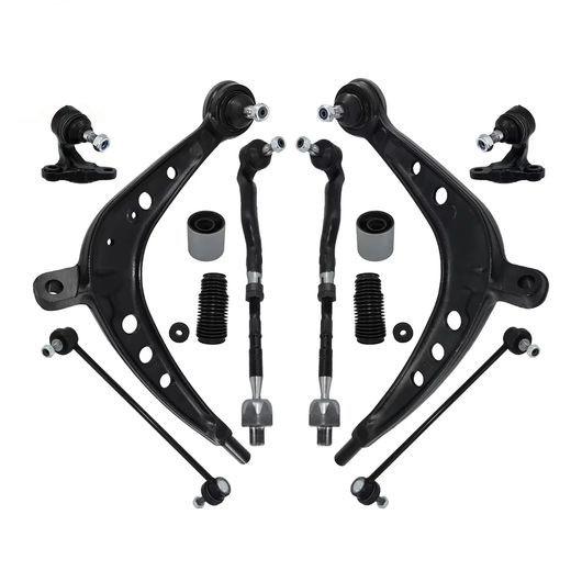 12ピース フロント ロワー コントロール アーム スウェイバー リンク タイ ロッド エンド ブー...