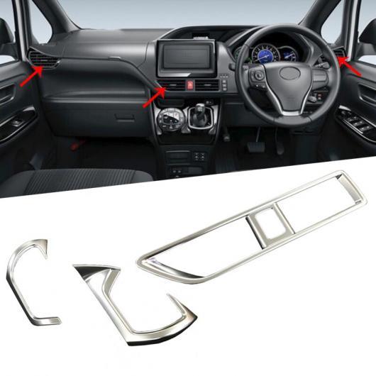 4ピース 適用: トヨタ ヴォクシー ノア R80 2014-2018 RHD ABS ブラック マ...