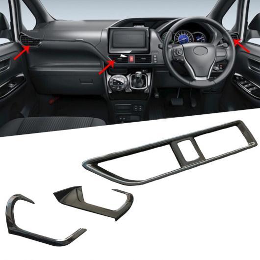 4ピース 適用: トヨタ ヴォクシー ノア R80 2014-2018 RHD ABS ブラック マ...