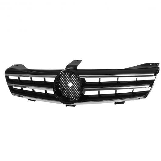 W219 3 フィン 光沢 ブラック フロント メッシュ グリル バンパー 適用: メルセデス ベン...