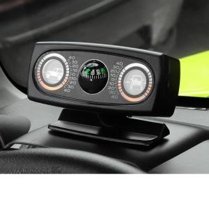 傾斜計 レベル メーター 適用: スズキ ジムニー アウトドア オフロード 用品 コンパス アングル メーター 測定 ジムニー ブラック AL-KK-8893 AL