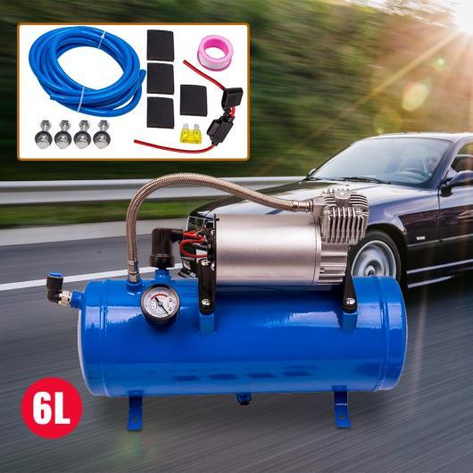 12V 70PSI/100PSI エア コンプレッサー ポンプ 6L タンク 適用: エア ホーン ...