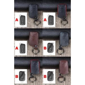 レザー キーケース カバー 適用: レクサス CT200H GX400 GX460 IS250 IS...