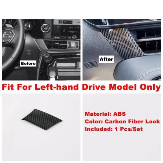 カーボンファイバー ガラス リフト ボタン エア AC ギア ボックス コントロール パネル カバー...