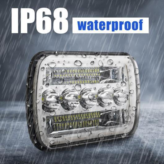 5×7 7×6 インチ 長方形 シールド ビーム LED ヘッドライト DRL 適用: ジープ/JE...