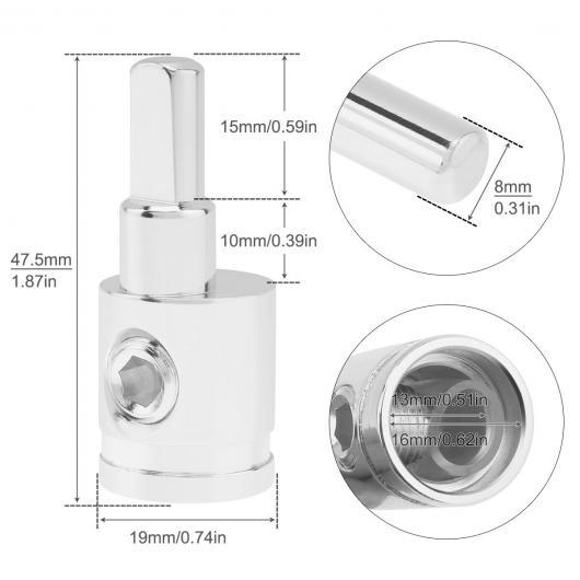 AMP インプット リデューサ 8 ゲージ 10 ゲージ ワイヤー リデューサ パワー/グラウンド ...