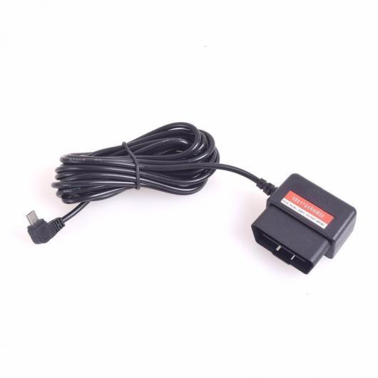 OBD2 充電 ケーブル マイクロ USB 電源アダプタ 16ピン OBD2コネクタ直接 充電器 G...