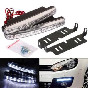 スタイル デイタイム ランニングライト 8 LED DRL 12V DCヘッドランプ ホンダ レジェンドライフMDX NSXパートナーパイS2000 ヴェゼル ゼスト AL-BB-1346 AL