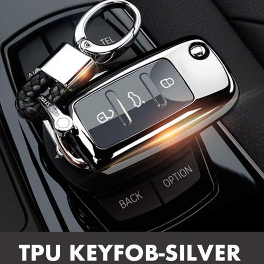 折りたたみ 3ボタン キーケース セット 適用: フォルクスワーゲン VW ビートル イビサ セアト...