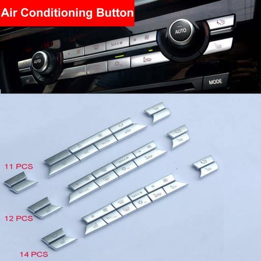 クローム ABS エア コンディション ボタン スパンコール 装飾 カバー トリム ステッカー 適用...