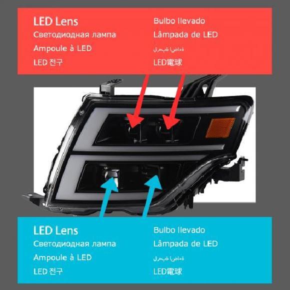 ヘッド ランプ 適用: パジェロ V97 LED ヘッドライト 2006-20220 ヘッドライト ...