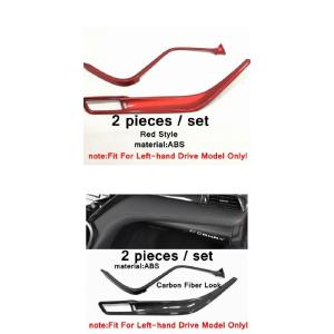 左ハンドル用 インテリア アクセサリー 適用: トヨタ カムリ 2018-2022 カーボン調 セントラル コンソール インテリア レッド・カーボン調 AL-PP-4353 AL