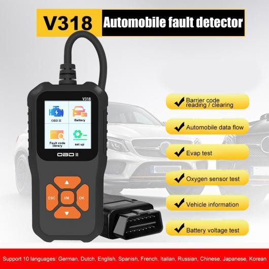 V318 OBD2 スキャナー フォールト 診断 インストルメント ELM327 OBD2 ファンク...