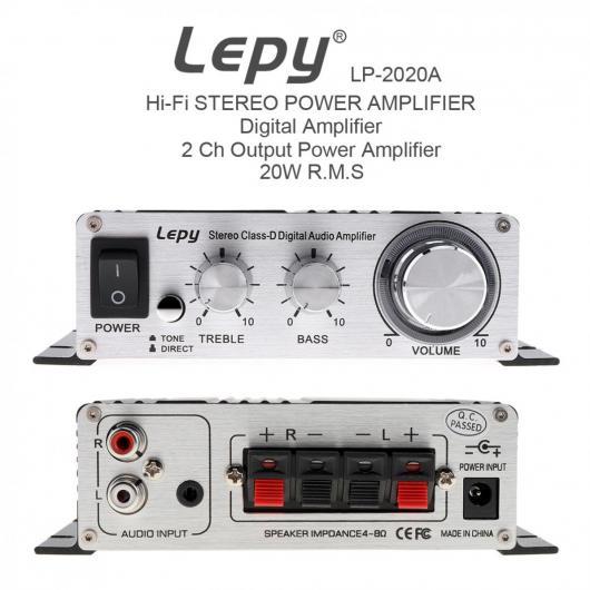 LP-2020A DC 12-13.5V 20WX2 2CH ステレオ クラス-D デジタル オーデ...
