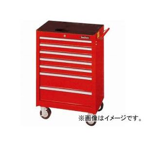 Seednew/シードニュー ローラーキャビネット（引き出し7個）赤 S-R907 7段引出し