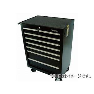 Seednew/シードニュー キャビネット 黒 S-R907-BL 7段引出し