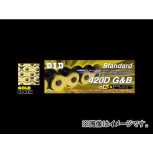 D.I.D ノンシールチェーン スタンダード スズキ TS80WE 80cc ゴールド＆ブラック 1...