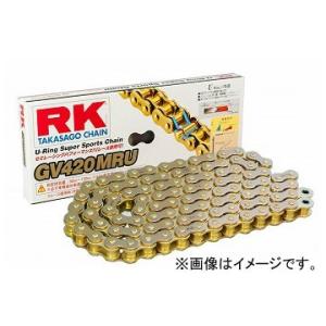 2輪 RK EXCEL シールチェーン GV ゴールド GV420MR-U 86L CF70 シャリ...