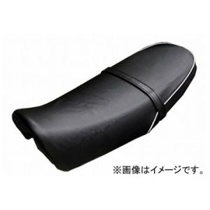 ホンダ　エイプ100　純正シート　HC07 エイプ100 HC07 シートカバー 黒/タンデムベルト付き/パイピング：黒
