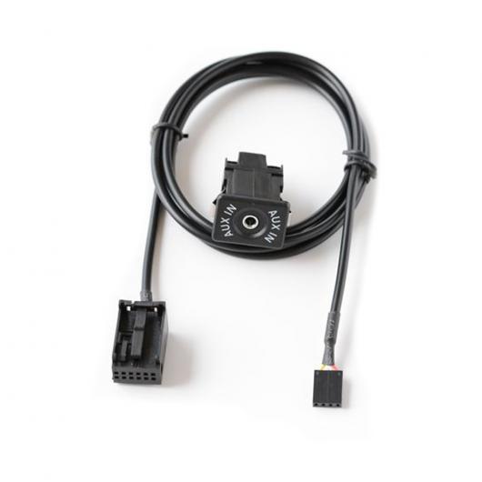 AUX 入力スイッチ3.5mm AUX アダプタ ケーブル CD チェンジャー オーディオ ケーブル...