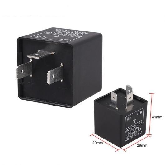 3 ピン オートバイ ユニバーサル 調節可能 LED ターンシグナルライトウインカーフラッシャーリレ...