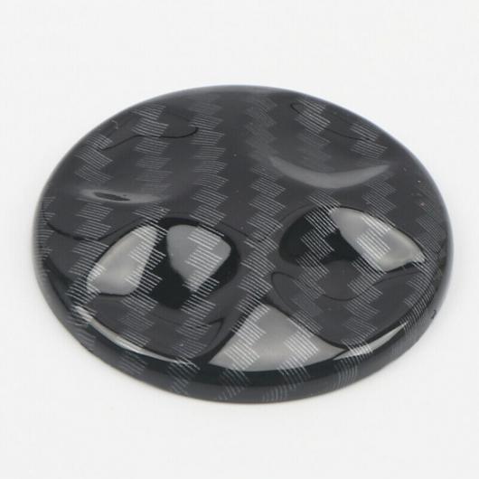 2ピース シートボタン カバー トリム インテリア カーボンファイバー スタイル 適用: ダッジ/D...