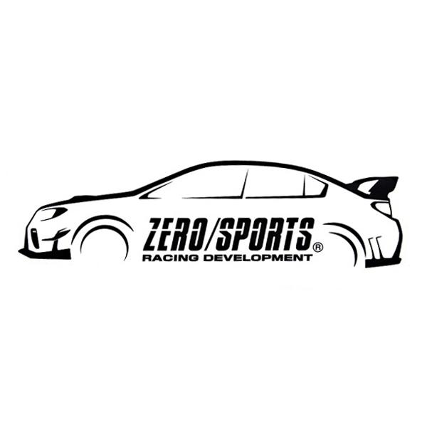 ゼロスポーツ/ZERO SPORTS デザインステッカー ホワイト 180mm×53mm DS-2 ...